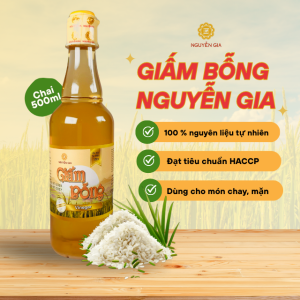 Giấm bỗng lên men tự nhiên Nguyễn Gia