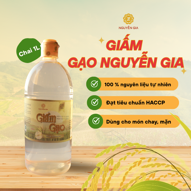 Giấm gạo lên men tự nhiên Nguyễn Gia Capital