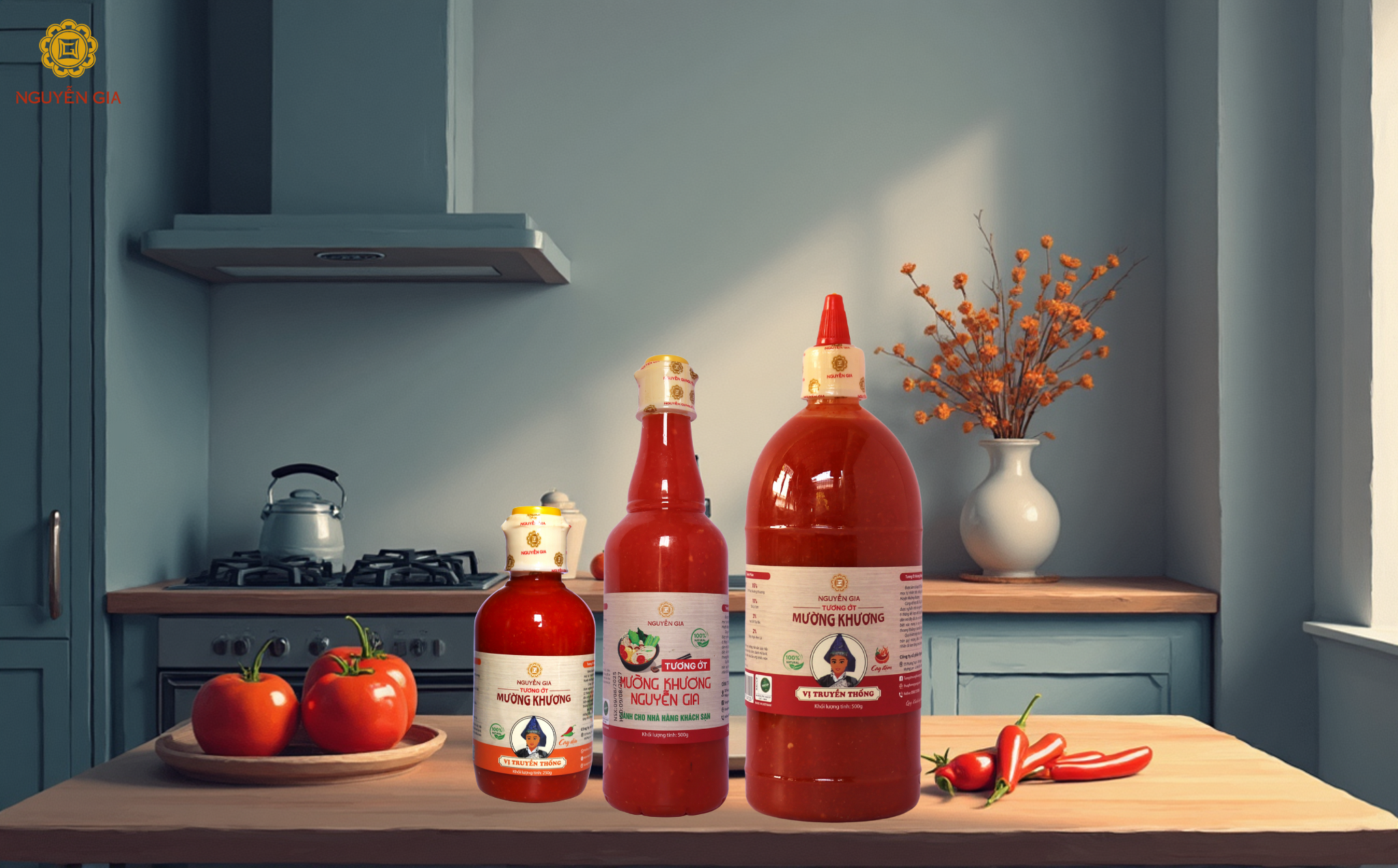 Bảo quản tương ớt ở nơi khô ráo, tránh ánh sáng mặt trời