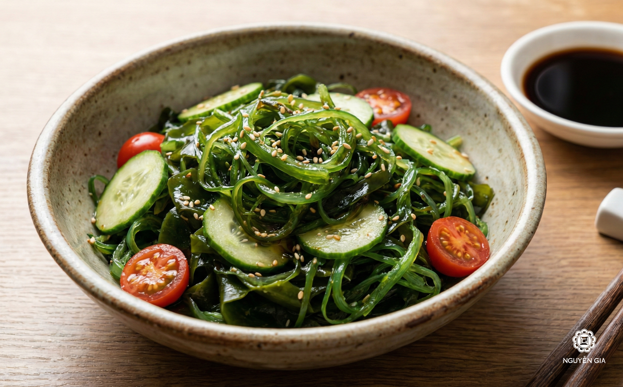 Salad Chuka là món salad đặc trưng của Nhật Bản, sử dụng rong biển Chuka có vị mặn, dai