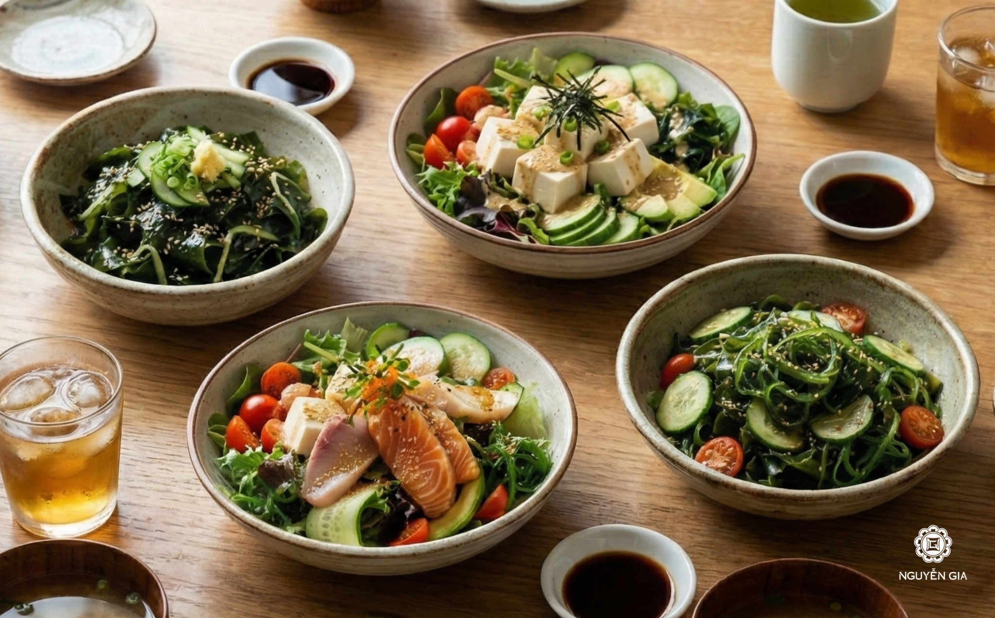 Mỗi món salad Nhật Bản đều mang một đặc trưng riêng biệt