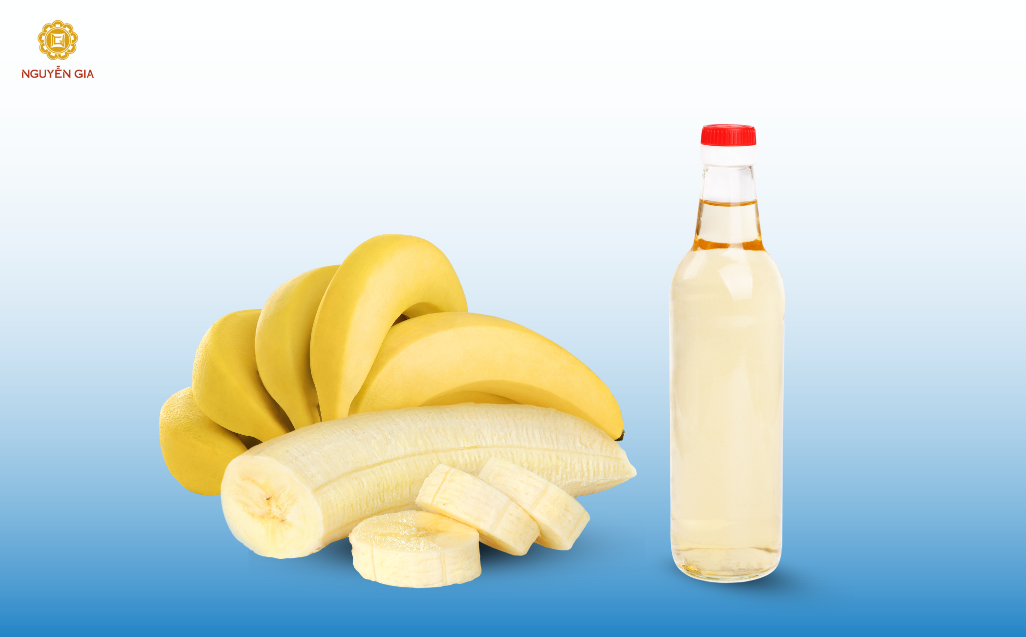 Giấm chuối được làm từ quá trình lên men tự nhiên của chuối