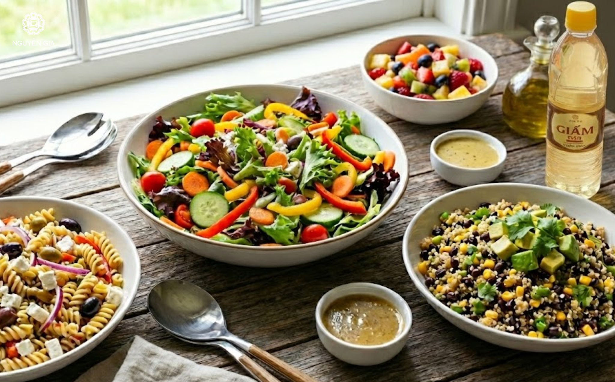 Các món salad trộn là một lựa chọn tuyệt vời cho những ai yêu thích những bữa ăn tươi ngon