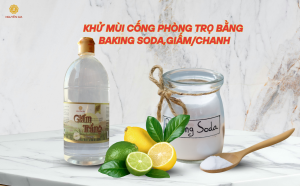 Nên vệ sinh đường cống định kỳ bằng baking soda kết hợp với giấm