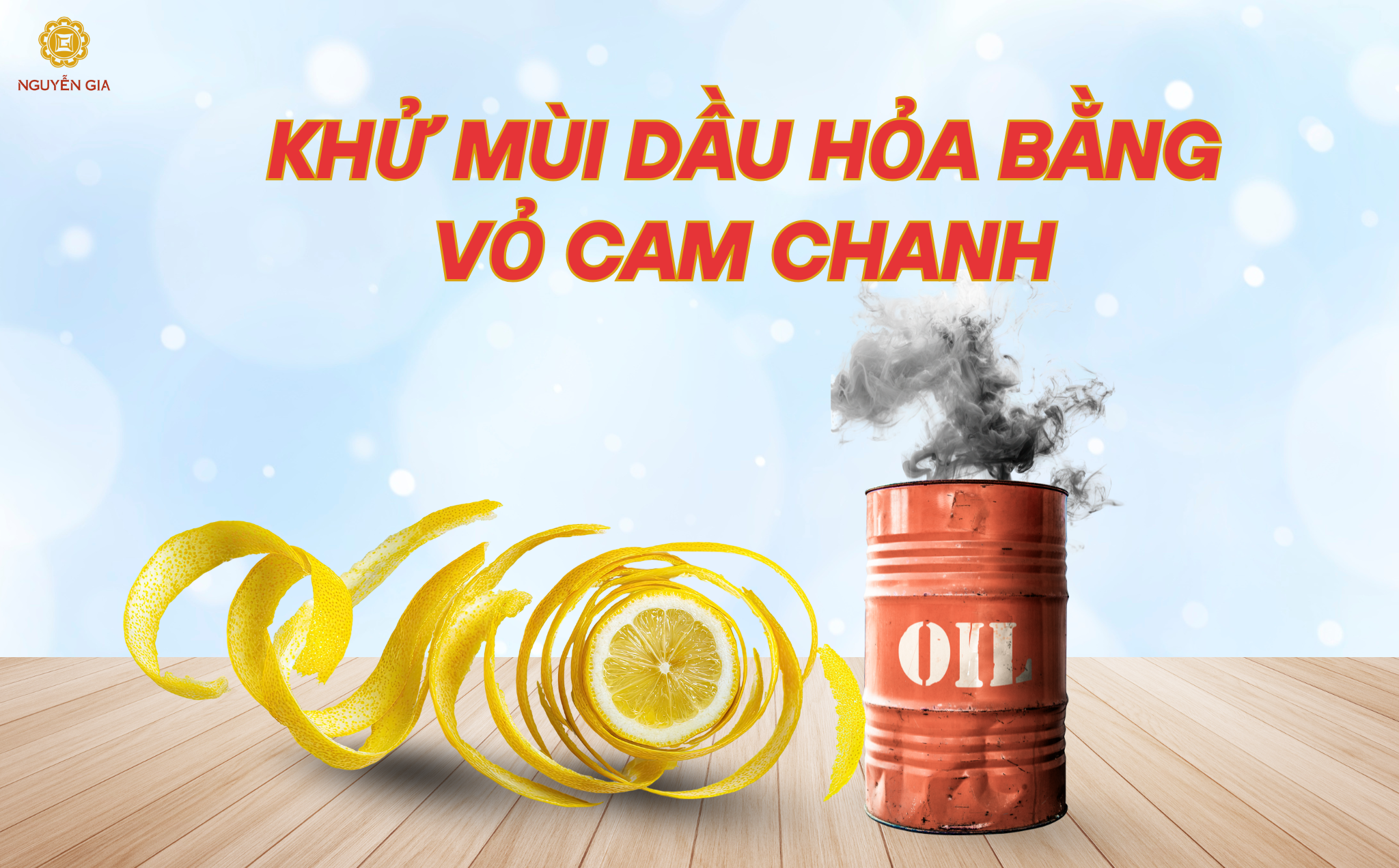 Vỏ cam, chanh có mùi tươi mát, dễ chịu và có khả năng trung hòa các phân tử mùi