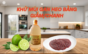 Giấm hoặc chanh hoạt động nhờ vào lượng axit acetic (giấm) và axit citric (chanh)