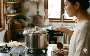 Không nên đổ mực nước quá đầy vào nồi áp suất