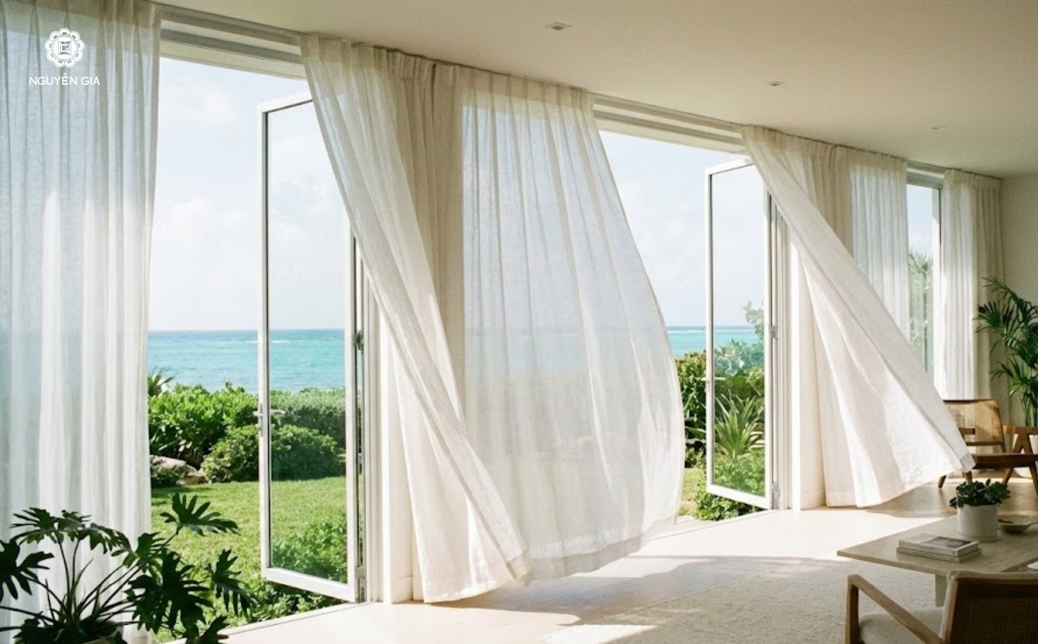 Mở hết cửa sổ, cửa ra vào có thể mở, đặc biệt là những hướng đón gió tự nhiên