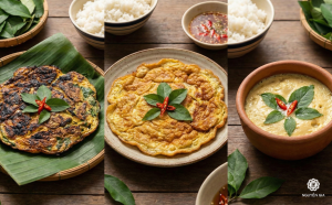 Đặt lá mơ hấp trứng gà vào hấp cách thủy trong khoảng 15 - 20 phút cho đến khi trứng chín hoàn toàn