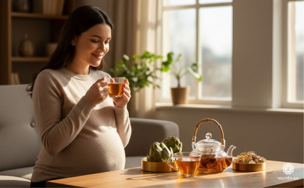 Giải đáp chi tiết: Mẹ bầu có uống được atiso không?