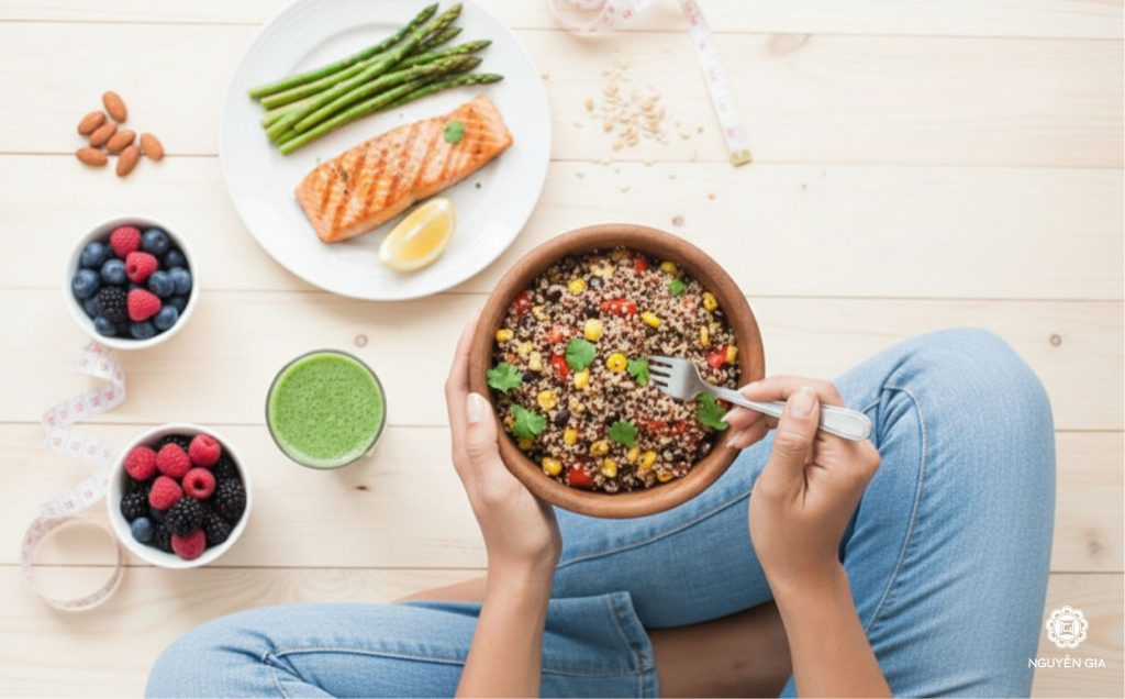 Để đạt được các mục tiêu trên, cần tuân thủ những nguyên tắc "vàng" trong thiết lập thực đơn hàng ngày