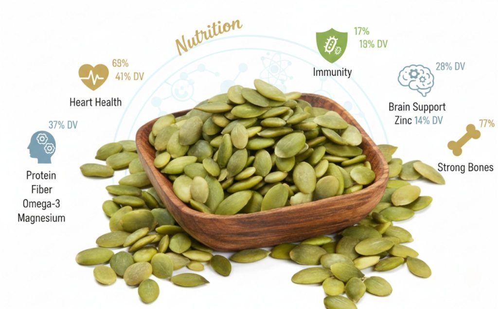 Hạt bí mang lại những tác động tích cực đáng kinh ngạc cho cơ thể từ bên trong ra bên ngoài