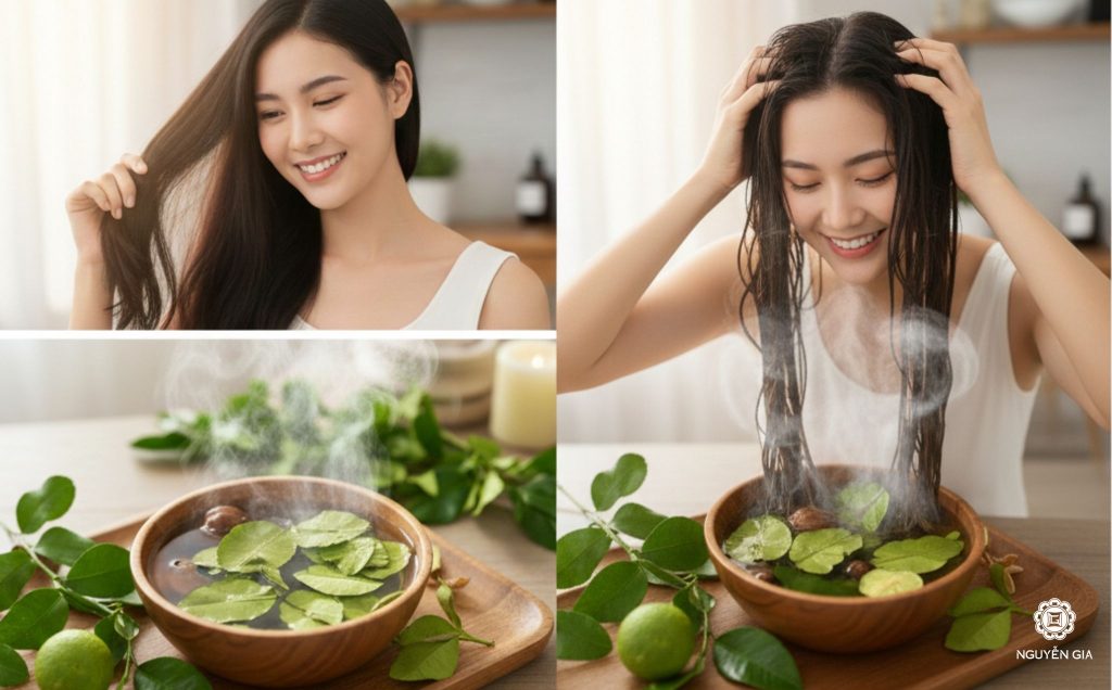 Mái tóc hư tổn được "cứu cánh" từ các dưỡng chất tự nhiên trong tinh dầu bưởi