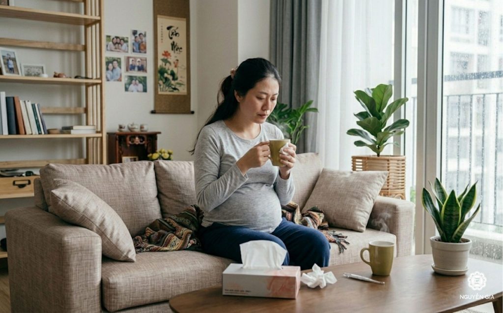 Ưu tiên hàng đầu để trị cảm cúm ở bà bầu là các phương pháp lành tính từ tự nhiên