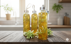 Khác với dạng khô, hoa tươi khi được chiết xuất trong môi trường cồn sẽ giữ lại được tối đa hàm lượng tinh dầu và các hợp chất chống oxy hóa cực mạnh