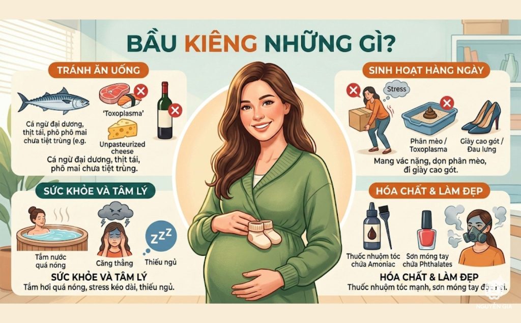 Bà bầu kiêng những gì trong thai kỳ để luôn khỏe mạnh?