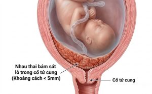 Nhau thai bám sát lỗ trong cổ tử cung có nguy hiểm gì?