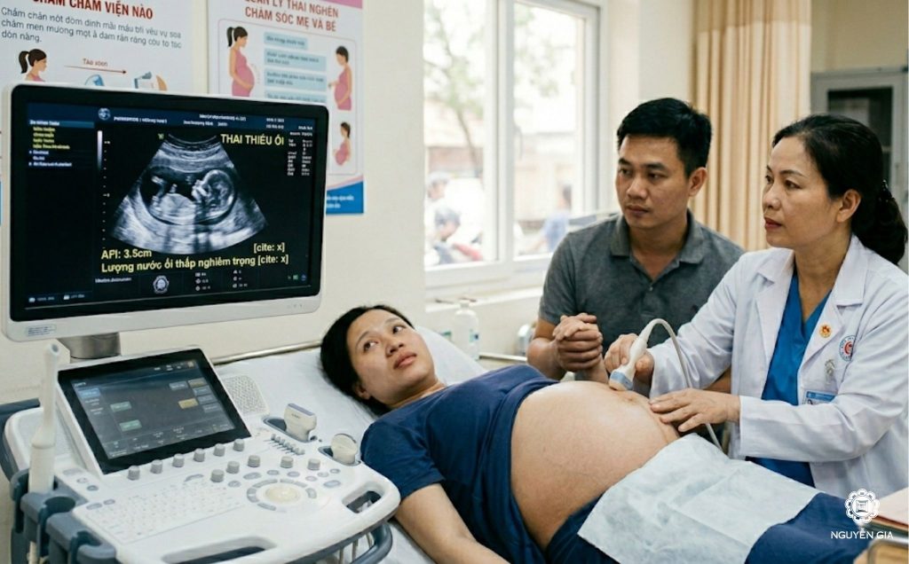 Mức độ nguy hiểm của việc thiếu ối phụ thuộc vào thời điểm phát hiện và tình trạng sức khỏe cụ thể của hai mẹ con